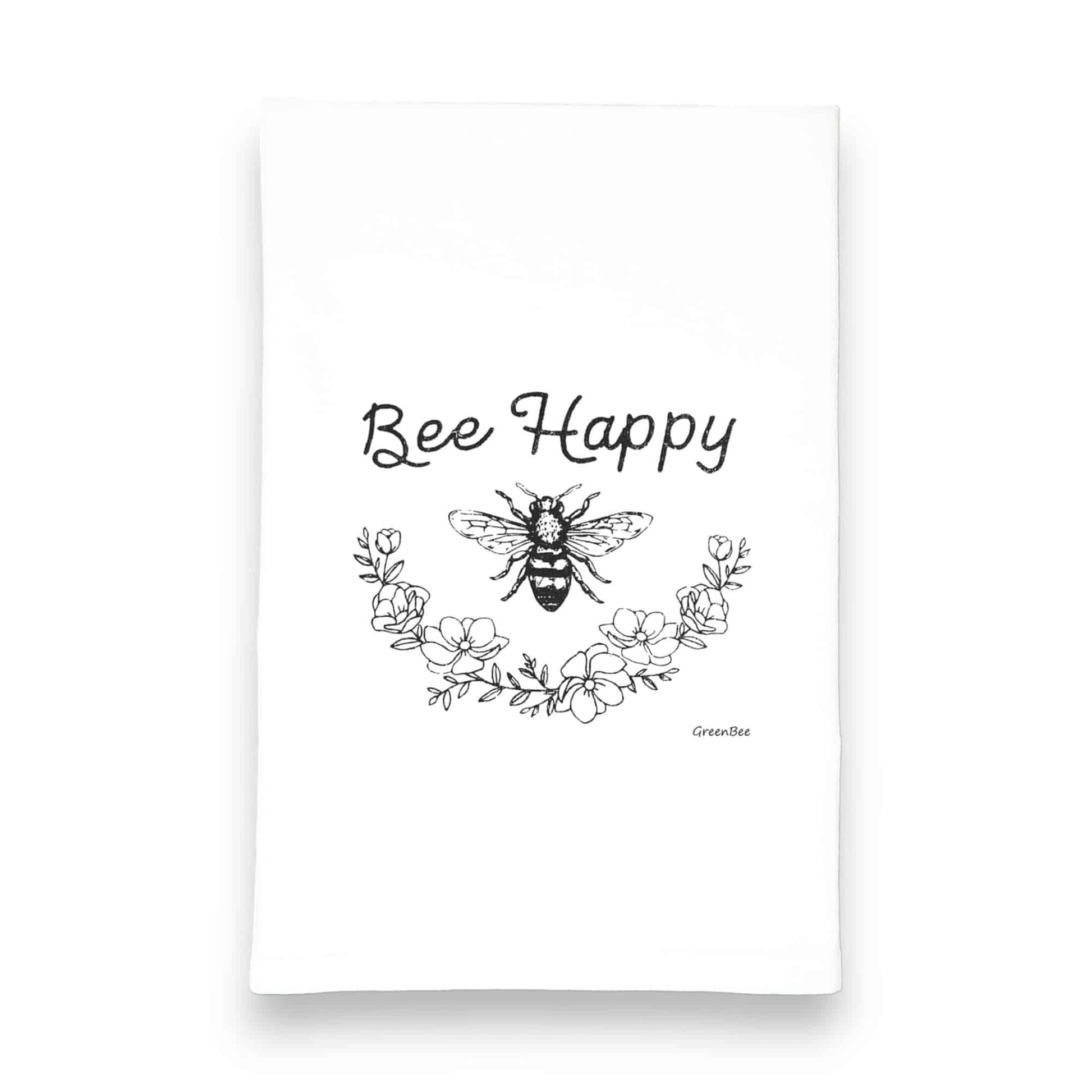 bee happy kitchen tea towels