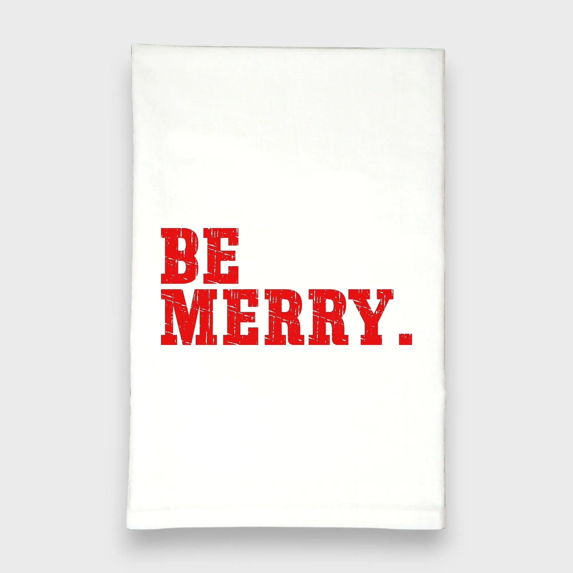 Be Merry Tea Towel Green Bee Tea Towels
