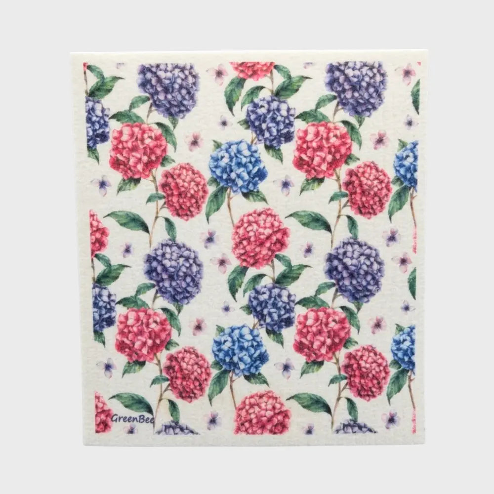 Hydrangeas Swedish Dishcloth | Reusable Paper Towels