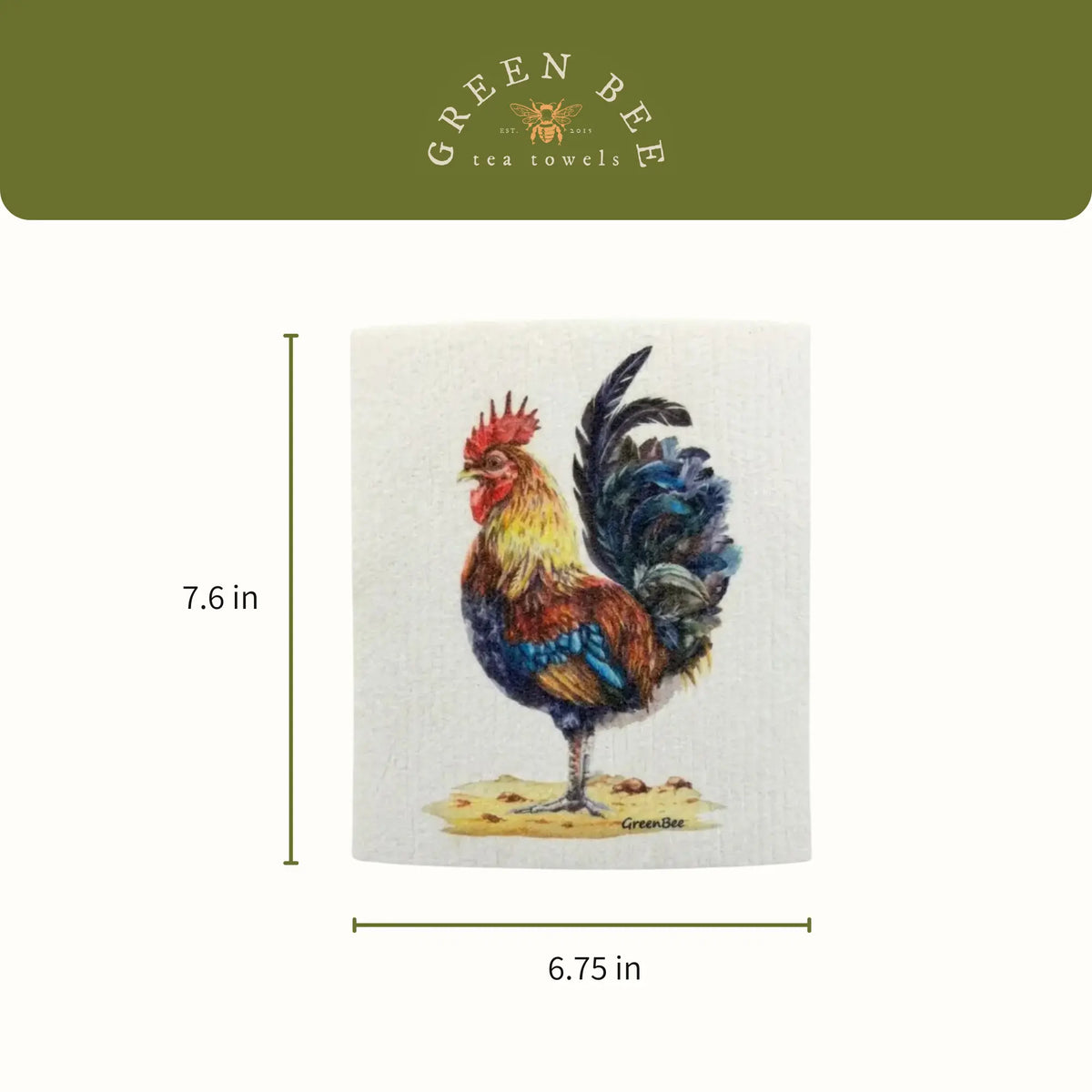 Rooster Swedish Dishcloth | Reusable Paper Towels