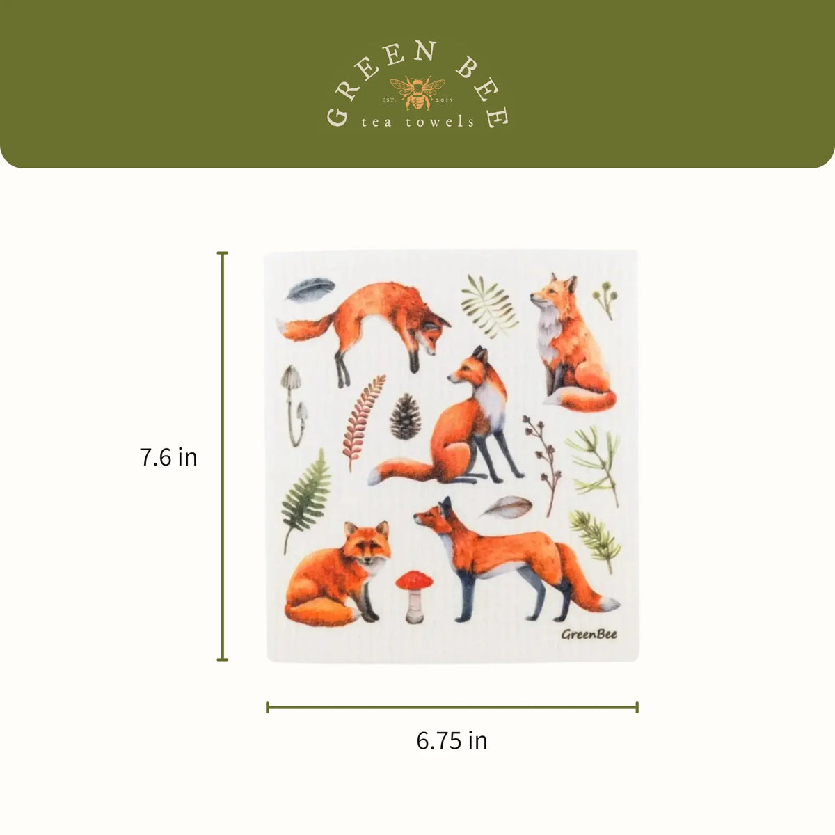 Fox Swedish Dishcloth | Reusable Paper Towels