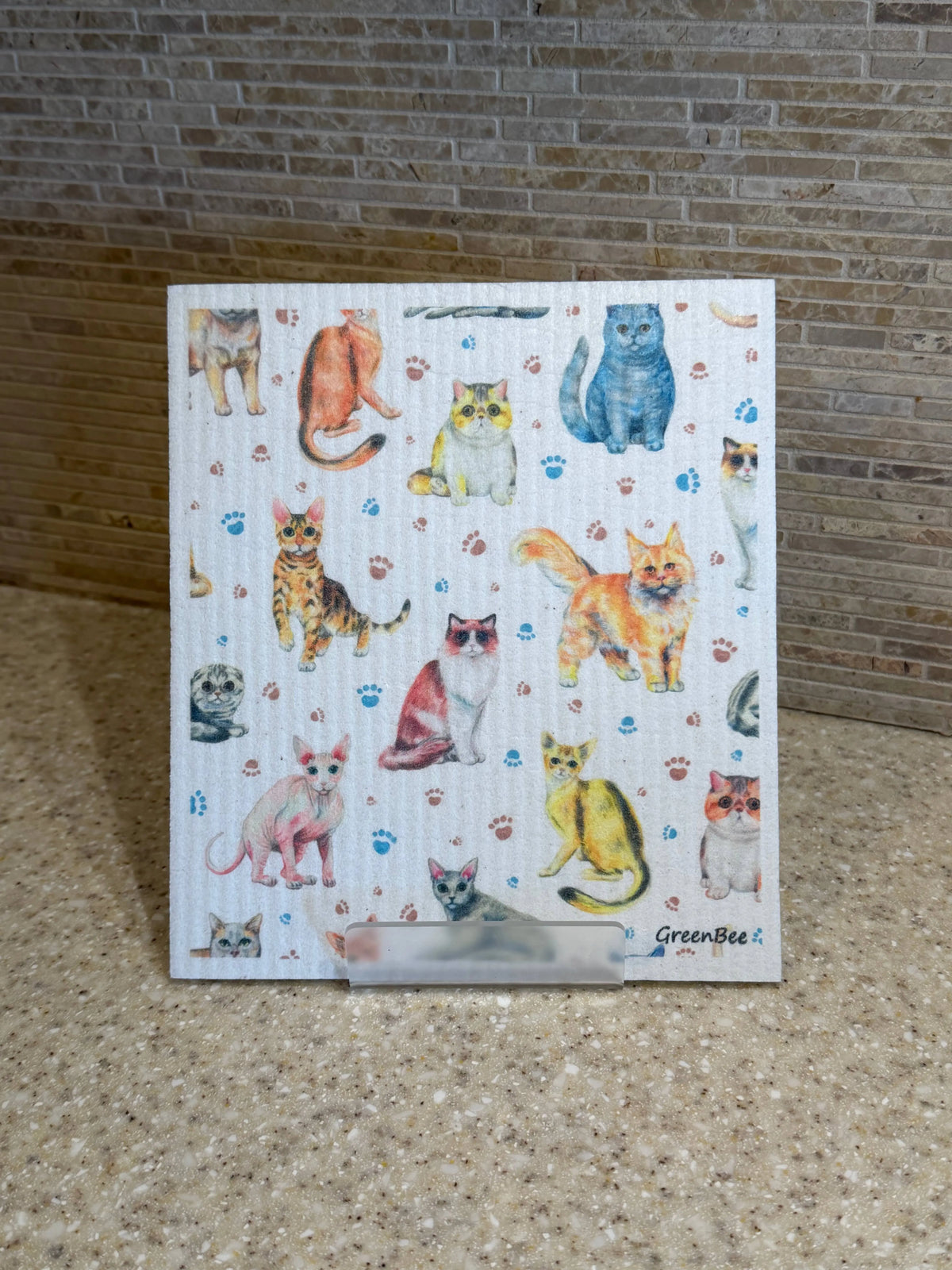 Kitty Cats Swedish Dishcloth | Reusable Paper Towels | Pets