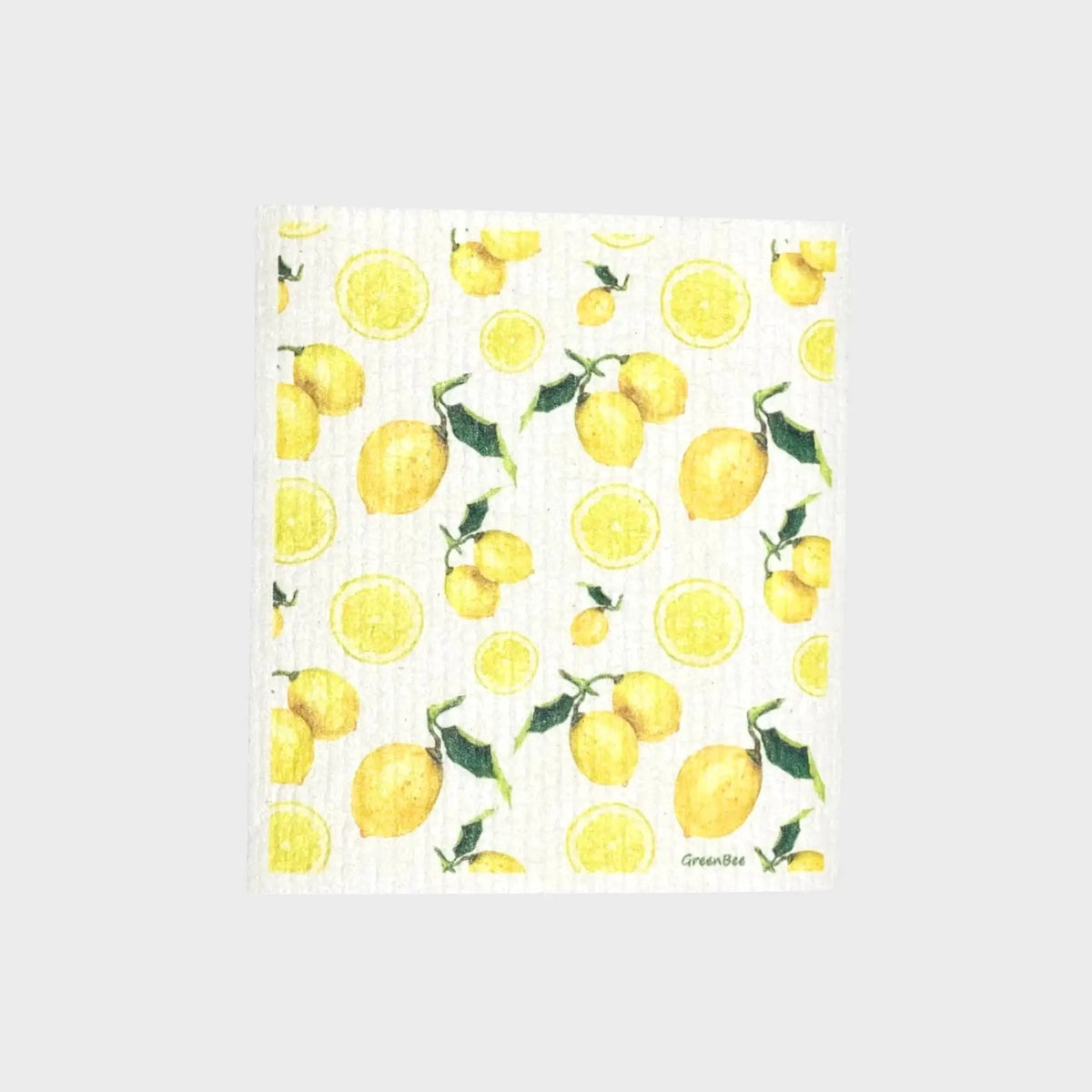 Lemon Pattern Swedish Dishcloth | Reusable Paper Towels