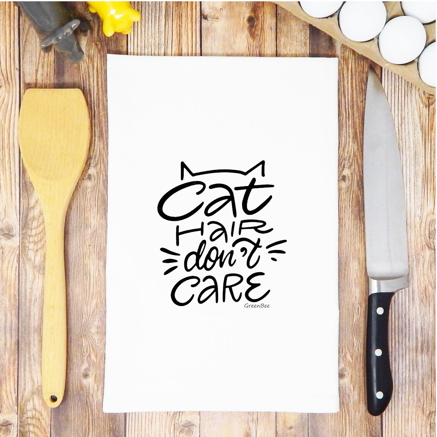 Cat Hair Towel | Funny Tea Towels | Cat Kitchen Tea Towels