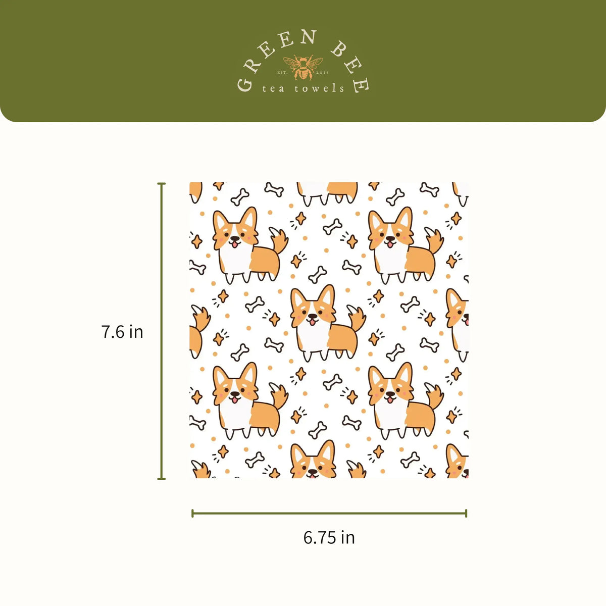 Corgi Dog Swedish Dishcloth | Reusable Paper Towels