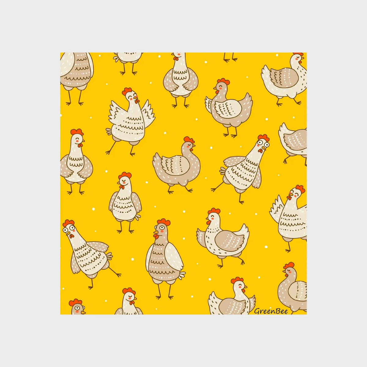 Yellow Chickens Swedish Dishcloth | Eco-Sponge