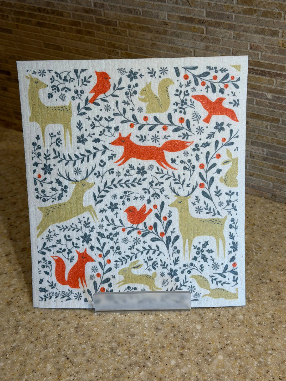 Forest Animals Swedish Dishcloth | Reusable Paper Towels