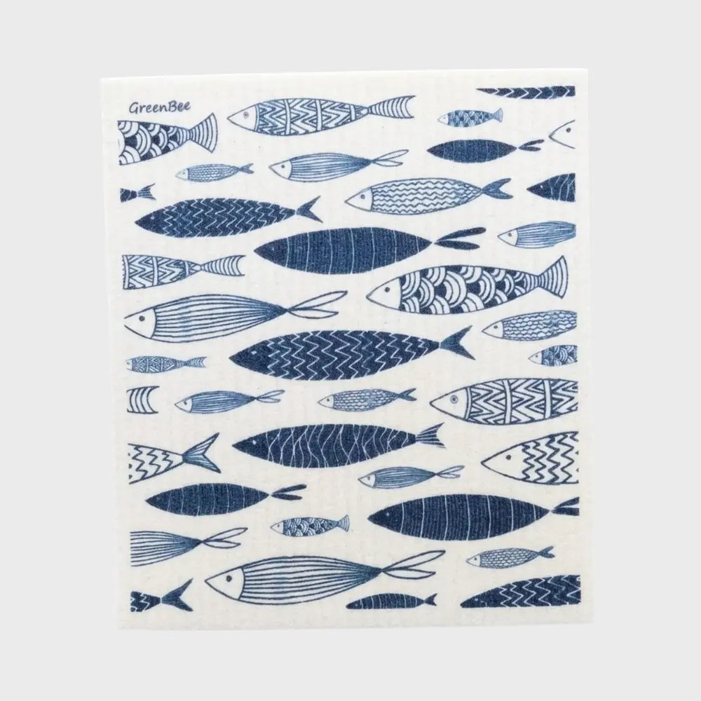 Fish Swedish Dishcloth | Kitchen Tea Towel | Dish Towel