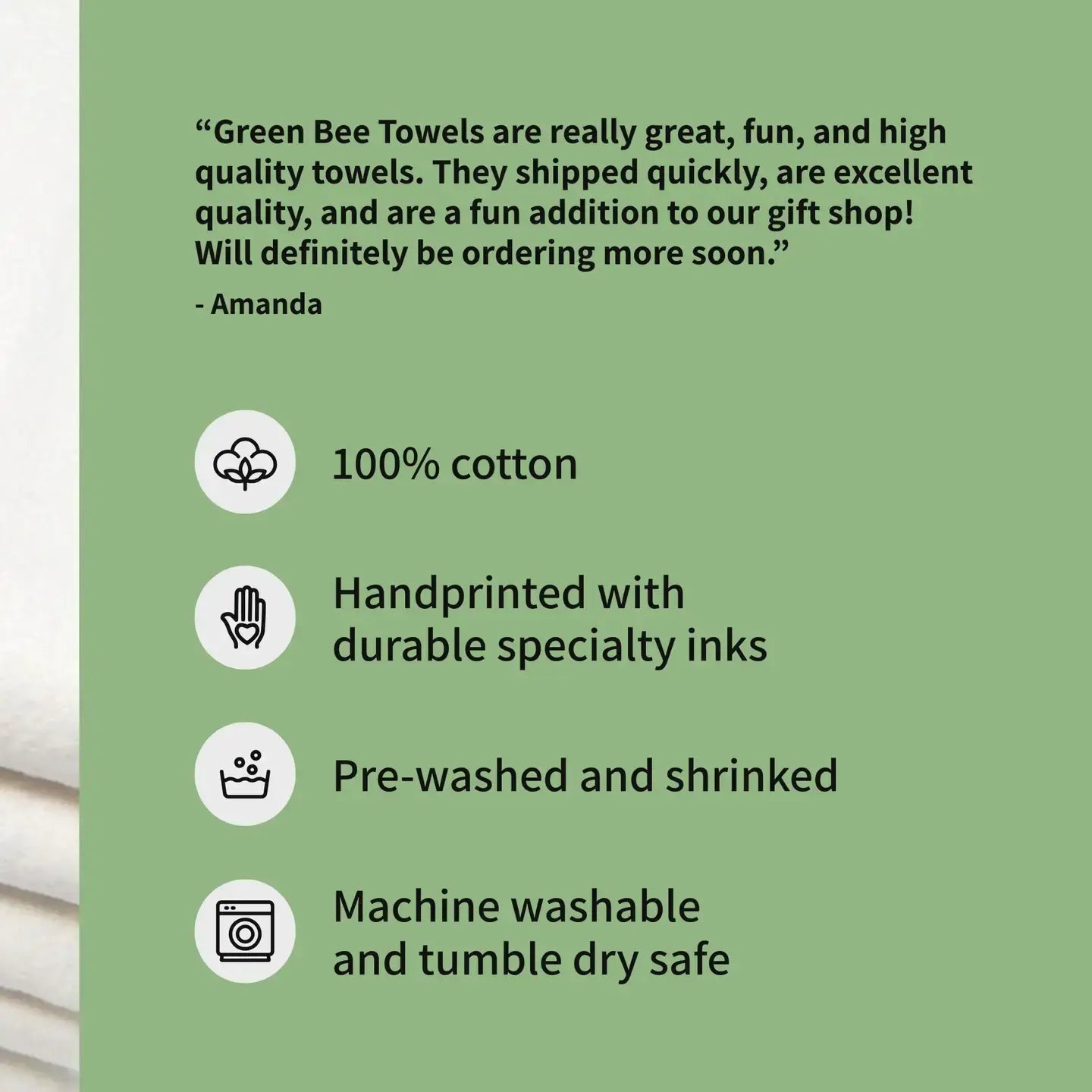 Green Bee Tea Towel Benefits Green 