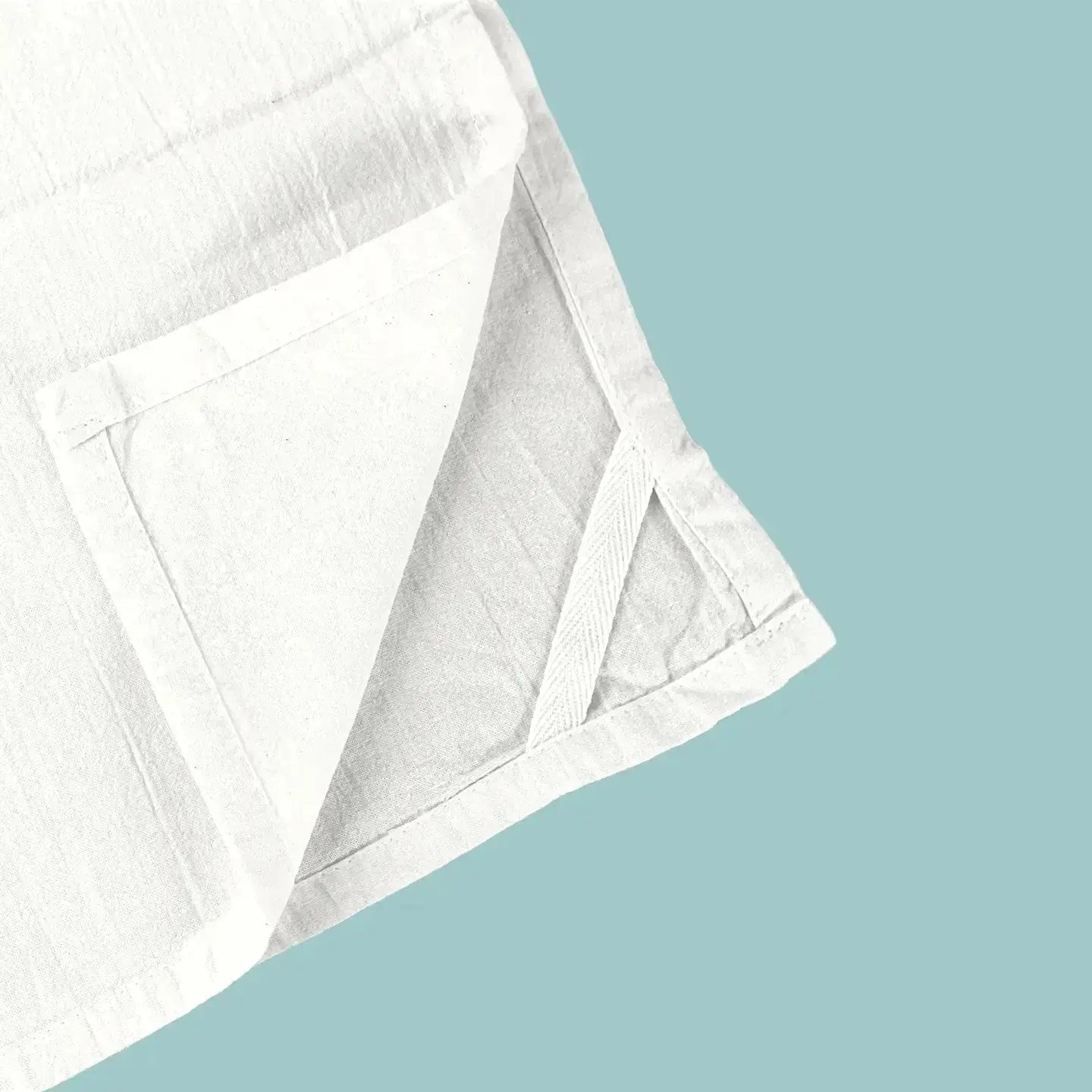 Green Bee Tea Towel Loop Light Blue
