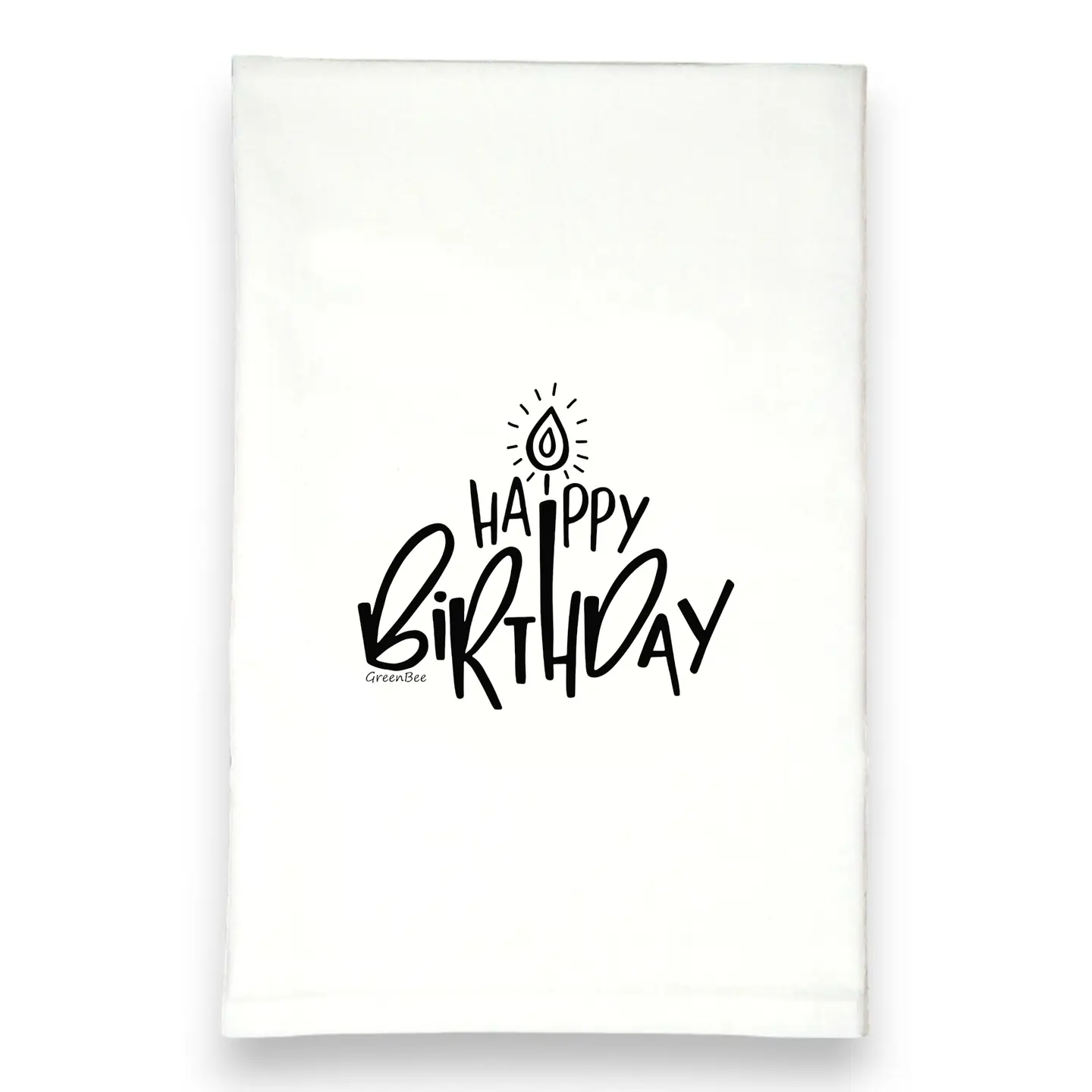 Birthday Dish Towel | Tea Towel | Rustic Kitchen Tea Towel