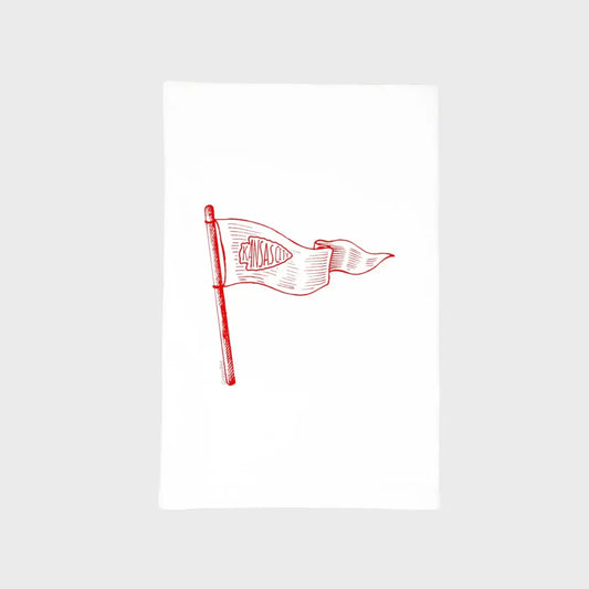 Kansas City chiefs pennant Kitchen Towel Green Bee Tea Towels 