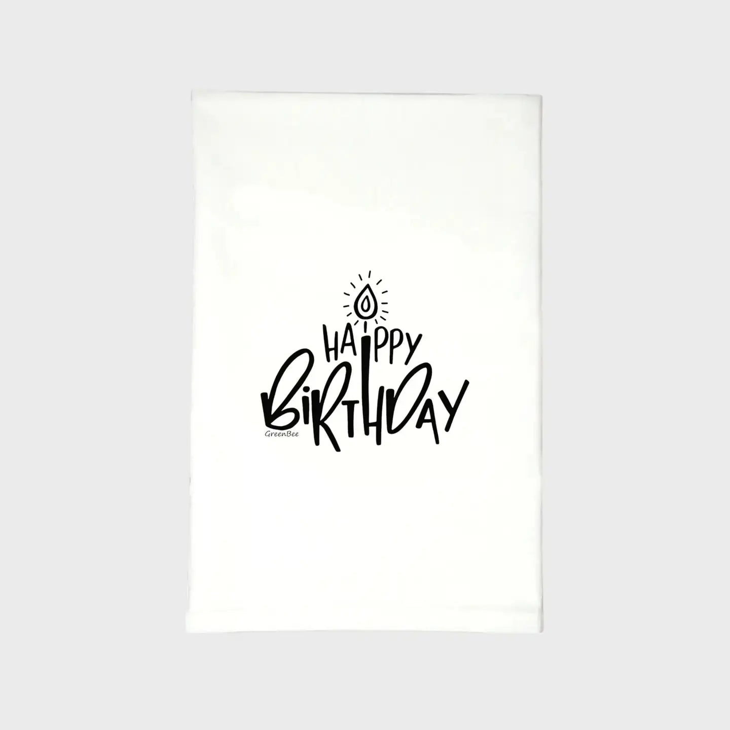 Happy Birthday Kitchen Towels Green Bee Tea Towels