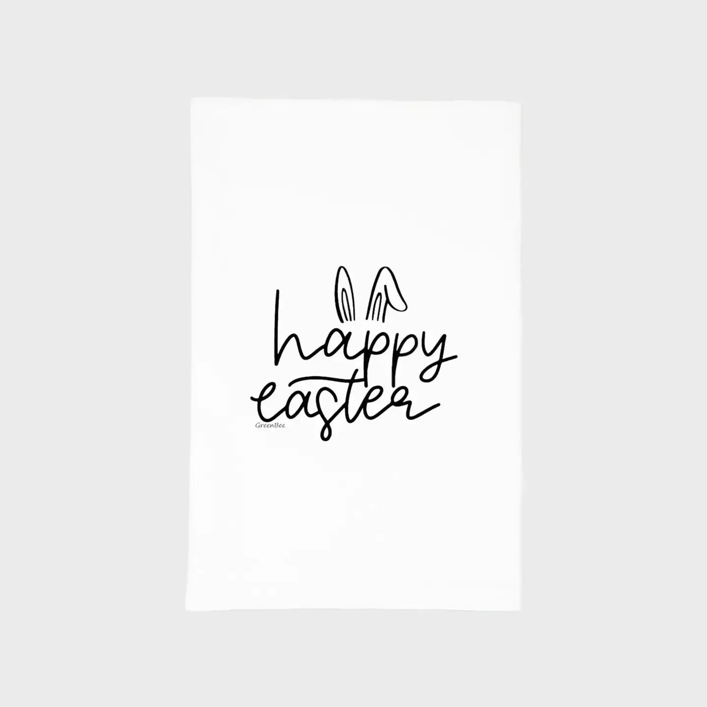 Happy easter Kitchen Towel Green Bee Tea Towels 