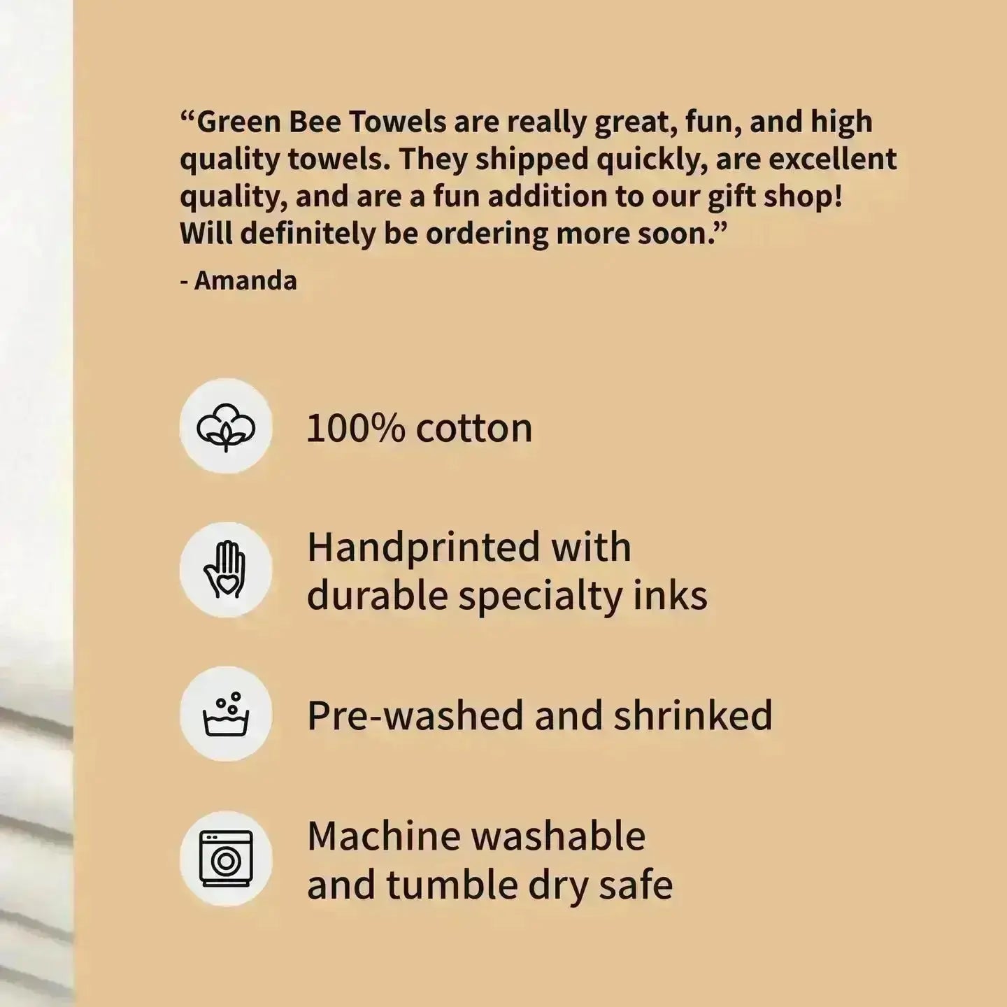 Dogs Make Our Lives Whole Tea Towel Green Bee Tea Towels