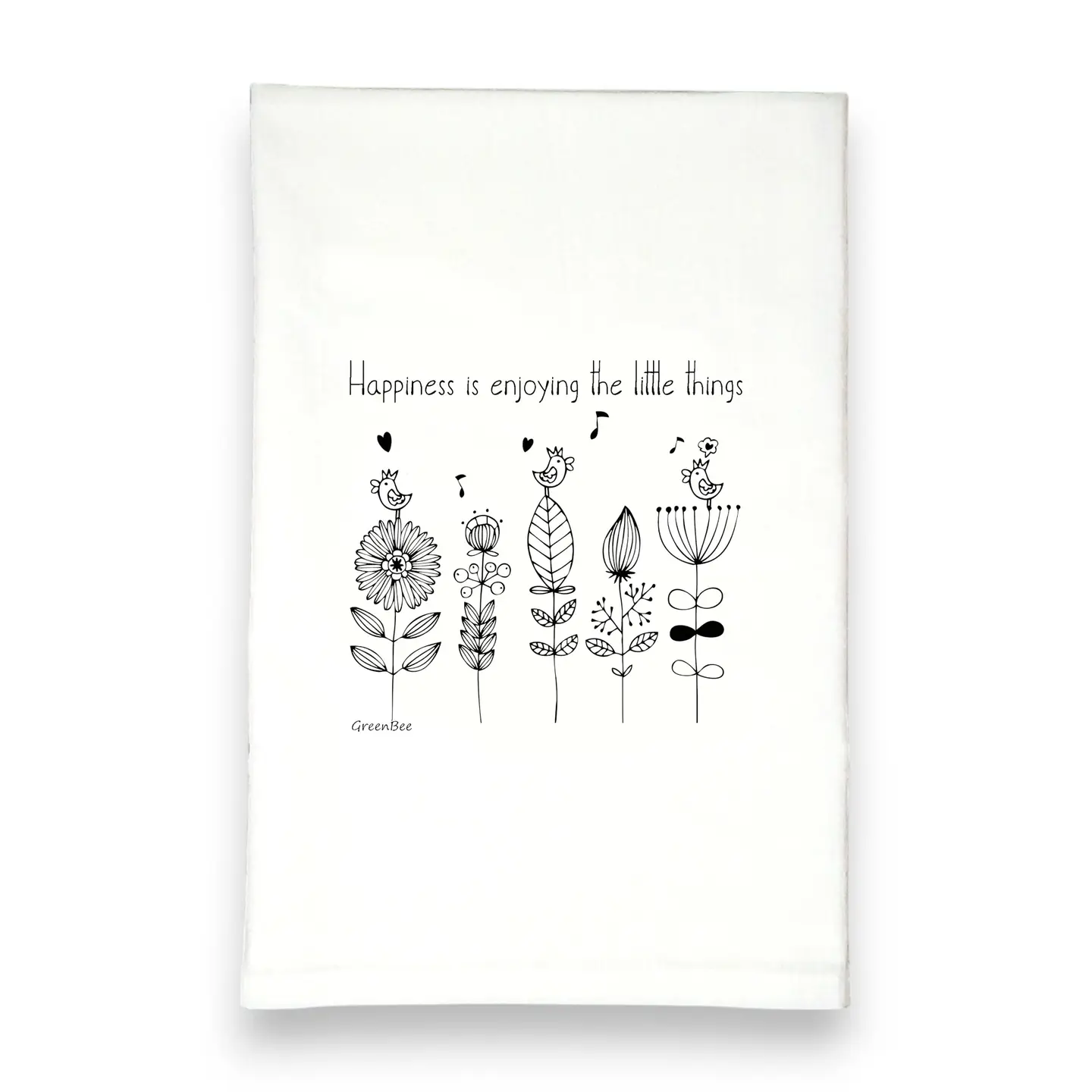 Happiness Floral Towel | Tea Towels | Kitchen Tea Towels