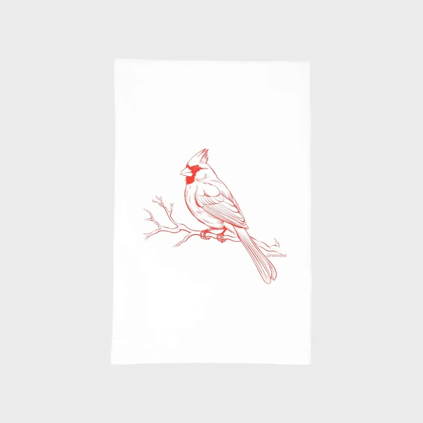 Red Cardinal Kitchen Towel Green Bee Tea Towels 
