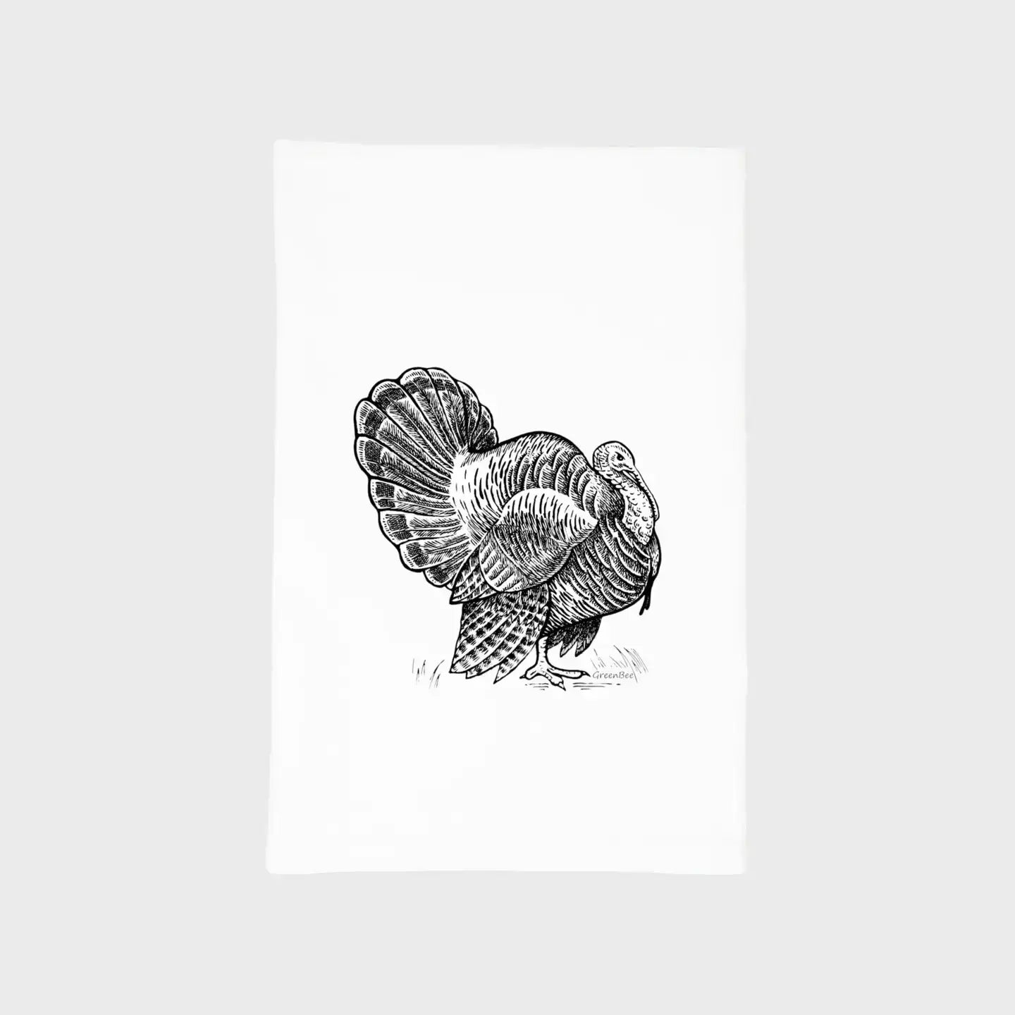 Turkey Thanksgiving Kitchen Towel Green Bee Tea Towels 