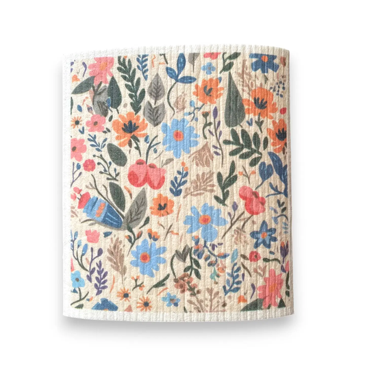 Blue Floral Towels | Kitchen Cloth | Swedish Dish Cloth