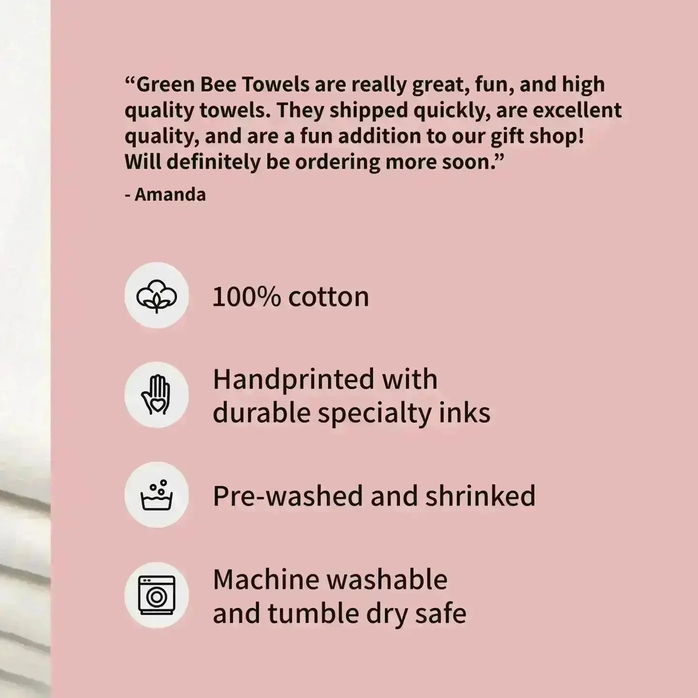 Mr & Mrs Wedding Tea Towel Green Bee Tea Towels