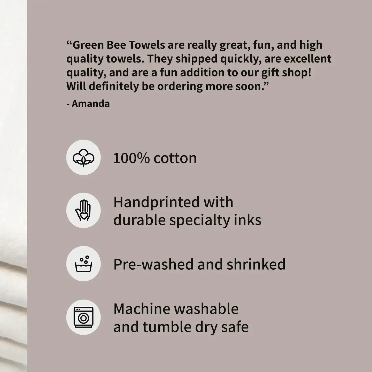 Home Is Where My Dog Is Tea Towel Green Bee Tea Towels