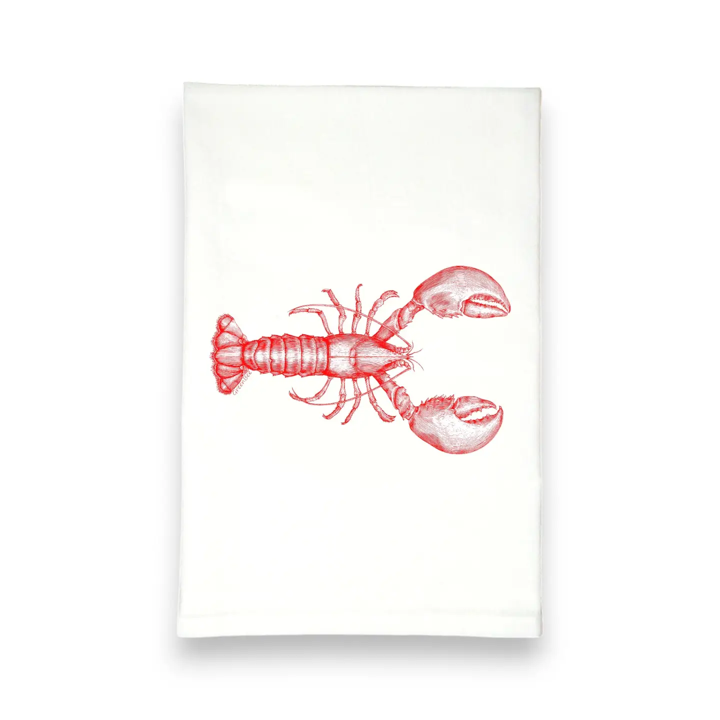 Lobster Dish Towel | Tea Towels | Ocean Kitchen Tea Towels