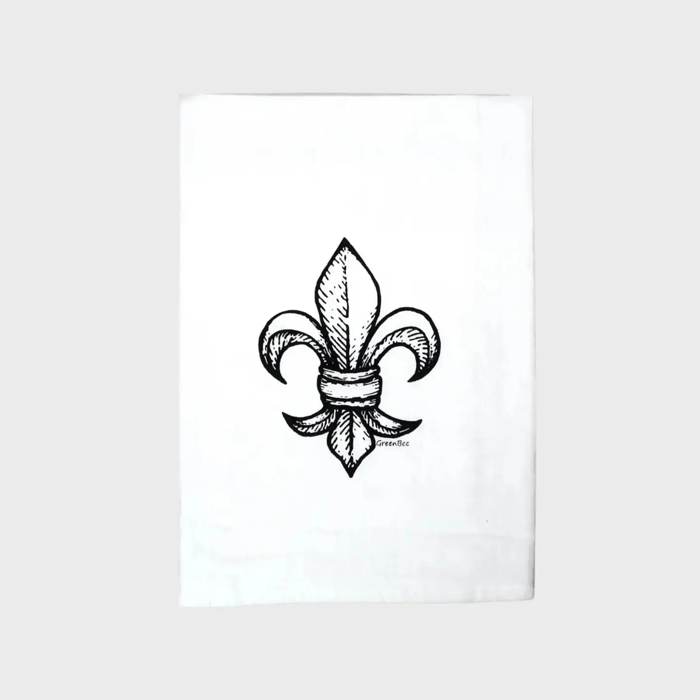 fleur de lis Kitchen Towels Green Bee Tea Towels