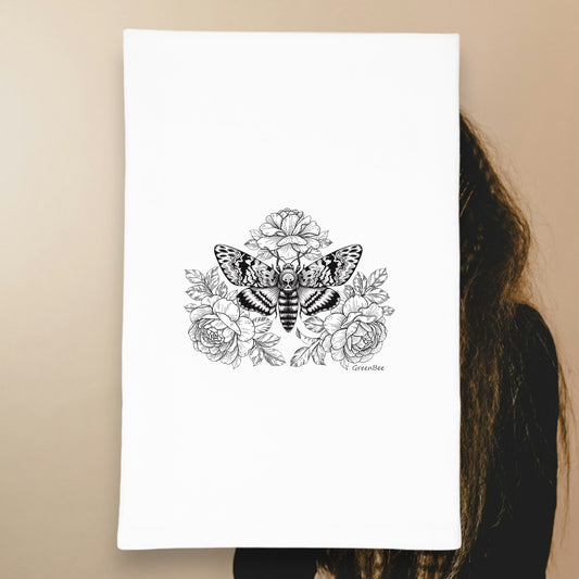 Moth Dish Towel | Insect Tea Towels | Kitchen Tea Towels
