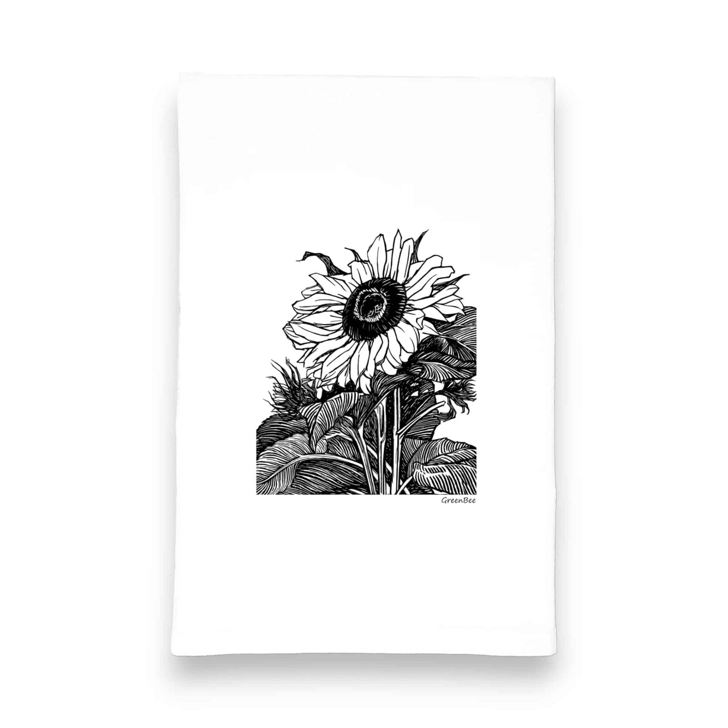 sunflower kitchen tea towel