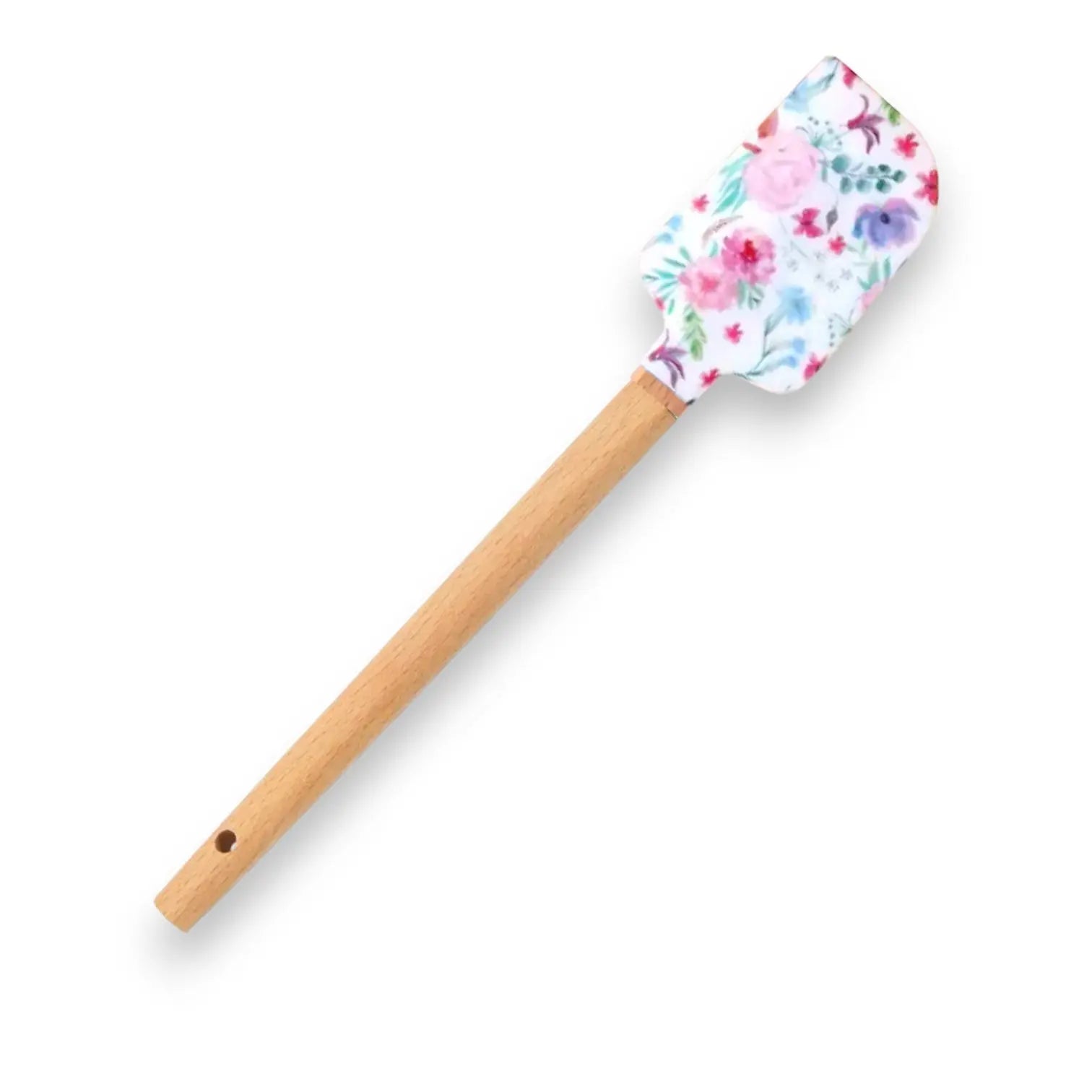 Purple Blue Floral Spatula - Premium Silicone Kitchen Utensil Green Bee Tea Towels