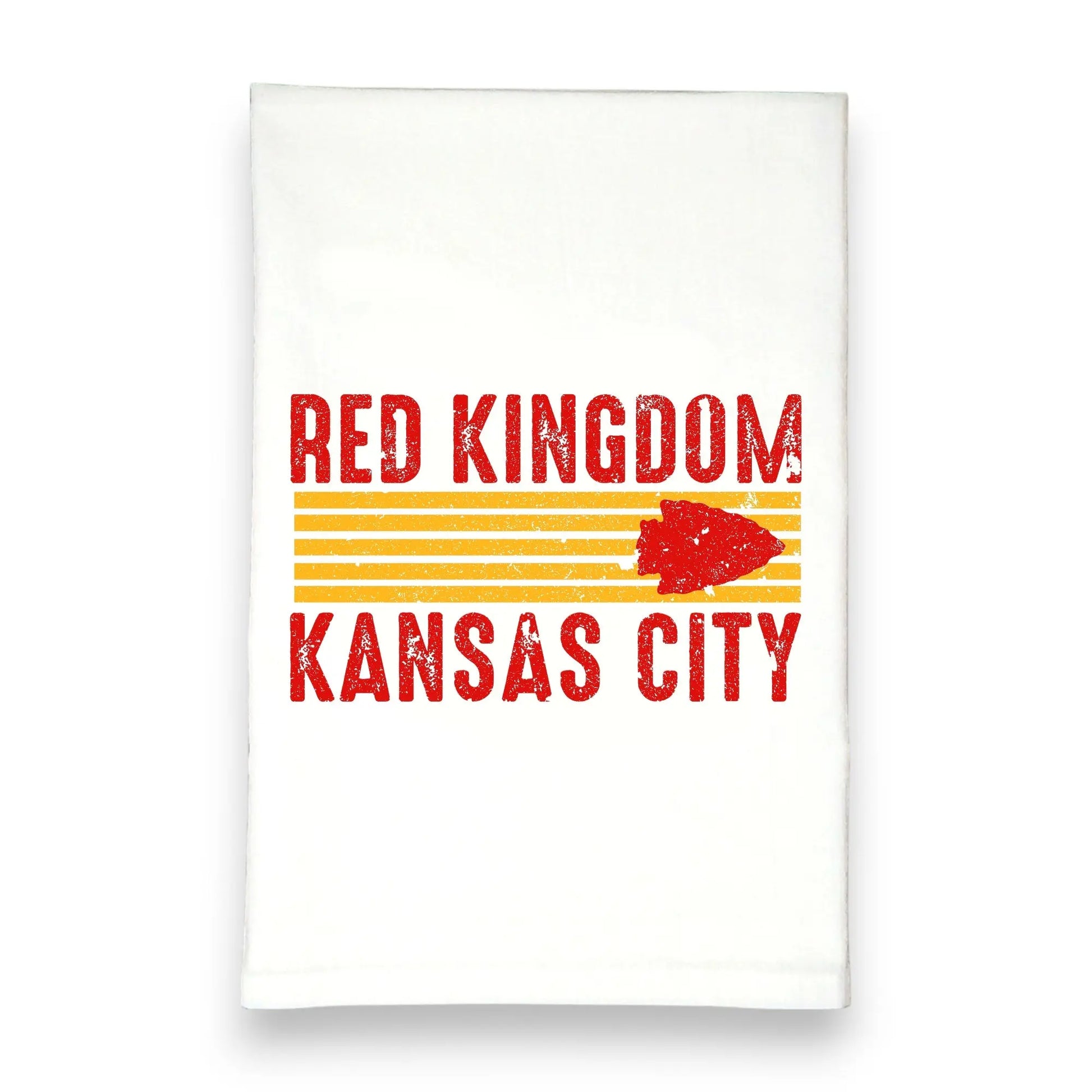 Red Kingdom Kitchen Towels Kansas City Chiefs Green Bee Tea Towels
