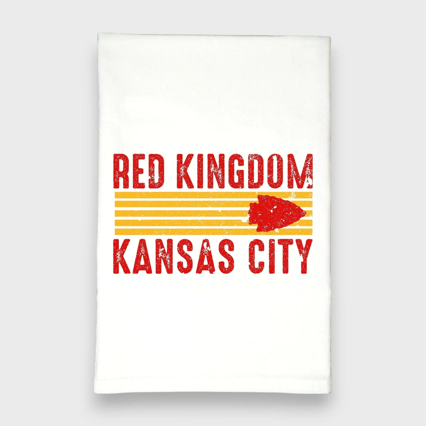 Red Kingdom Kitchen Towels Kansas City Chiefs Green Bee Tea Towels