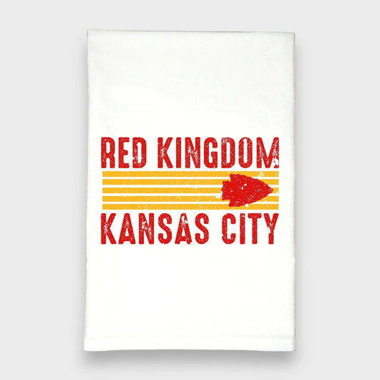 Red Kingdom Kitchen Towels Kansas City Chiefs Green Bee Tea Towels