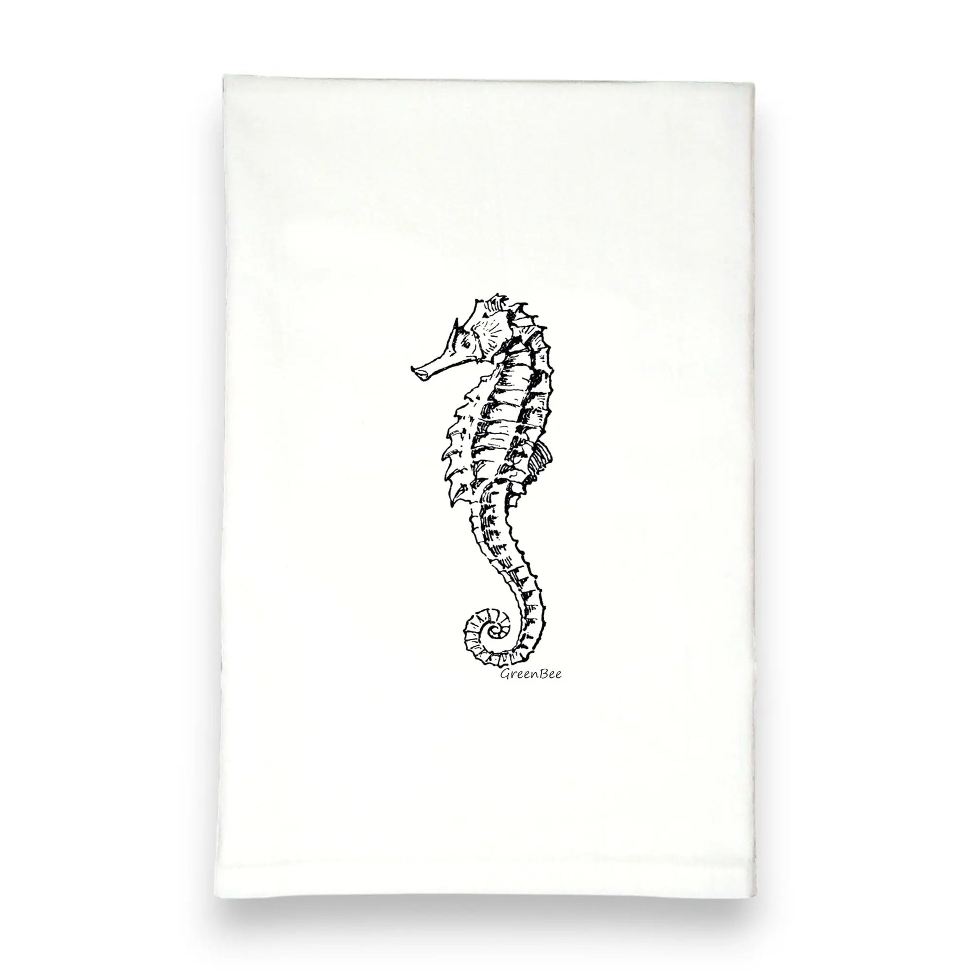 Seahorse Kitchen towel, Green Bee Tea Towels