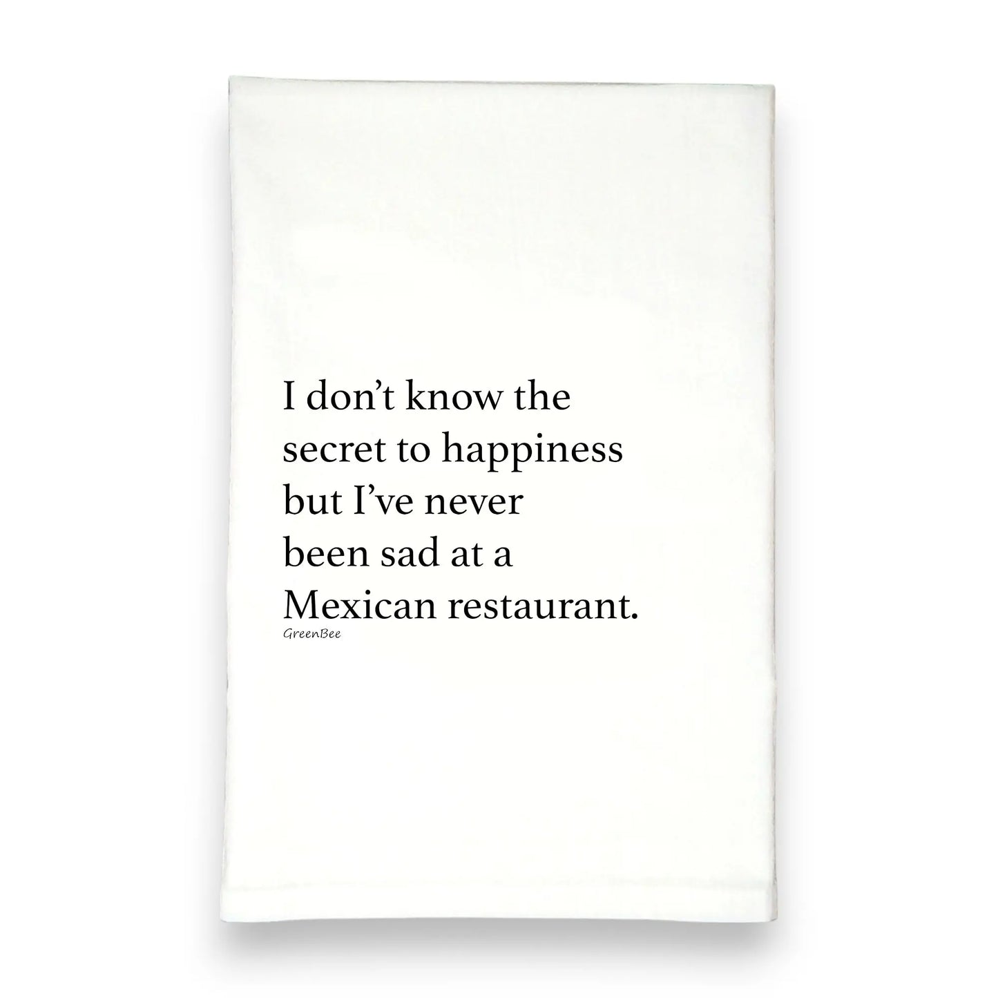 Mexican Restaurant Kitchen Towel | Spicy Food Lover Tea Towel | Cotton Dish Towel Green Bee Tea Towels