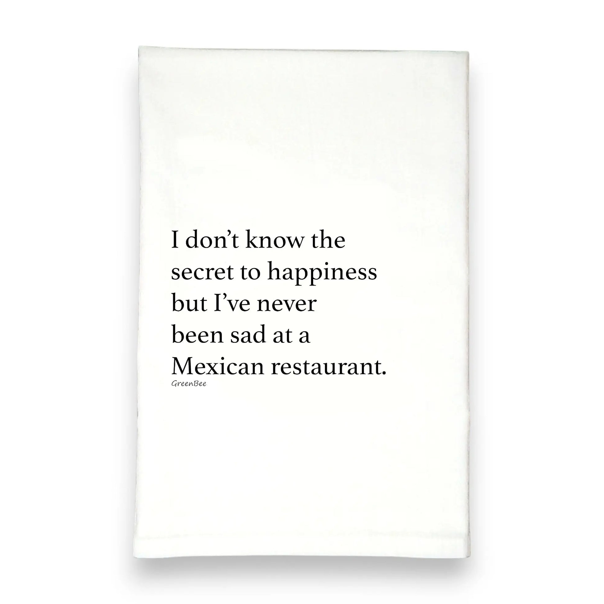 Mexican Restaurant Kitchen Towel | Spicy Food Lover Tea Towel | Cotton Dish Towel Green Bee Tea Towels