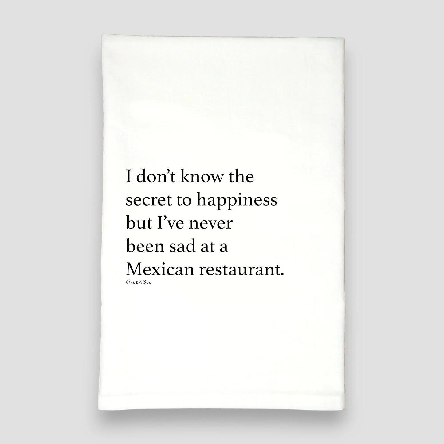 Mexican Restaurant Kitchen Towel | Spicy Food Lover Tea Towel | Cotton Dish Towel Green Bee Tea Towels