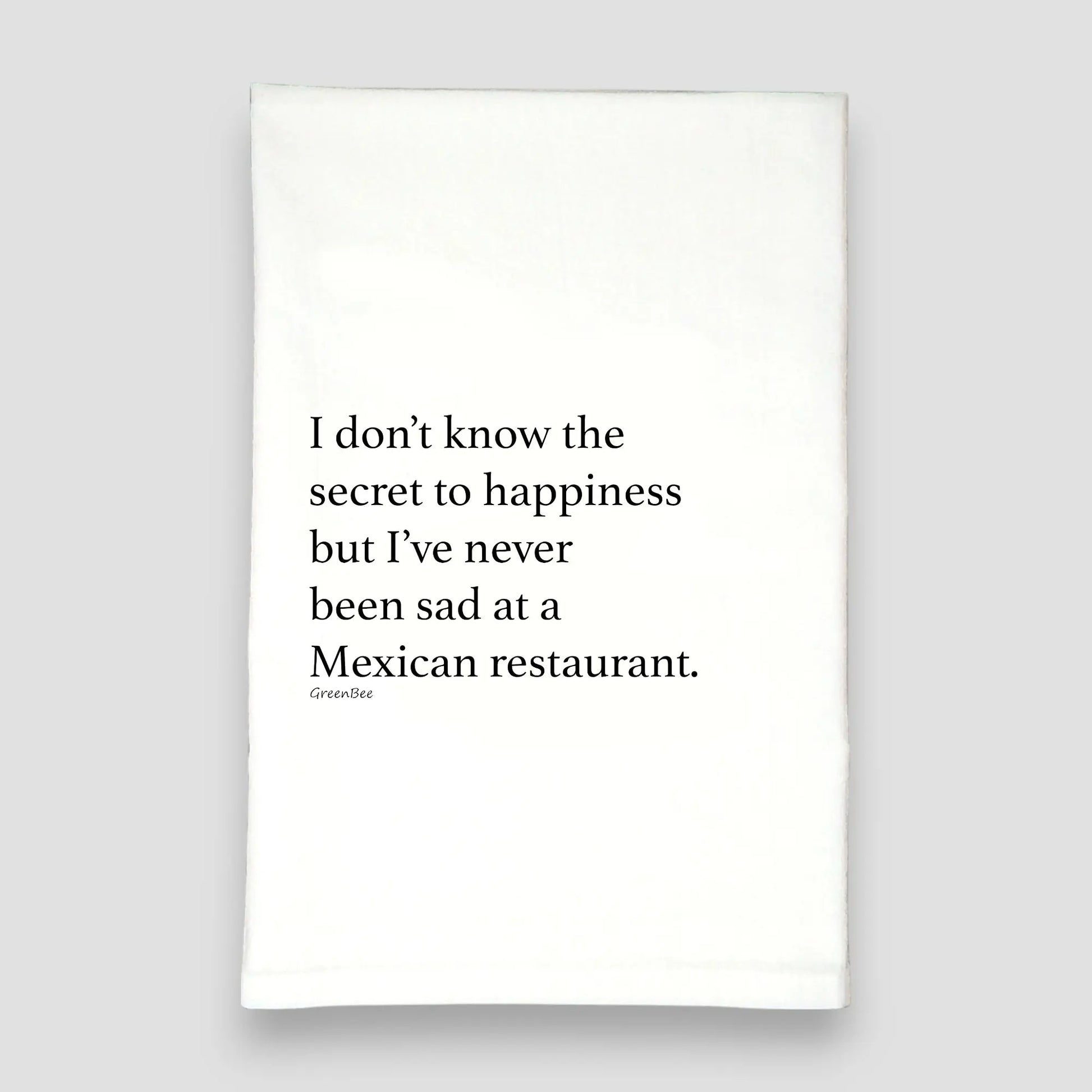 Mexican Restaurant Kitchen Towel | Spicy Food Lover Tea Towel | Cotton Dish Towel Green Bee Tea Towels