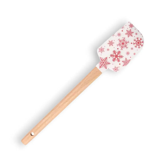 Snowflakes Spatula | Festive Holiday Kitchen Utensil Green Bee Tea Towels