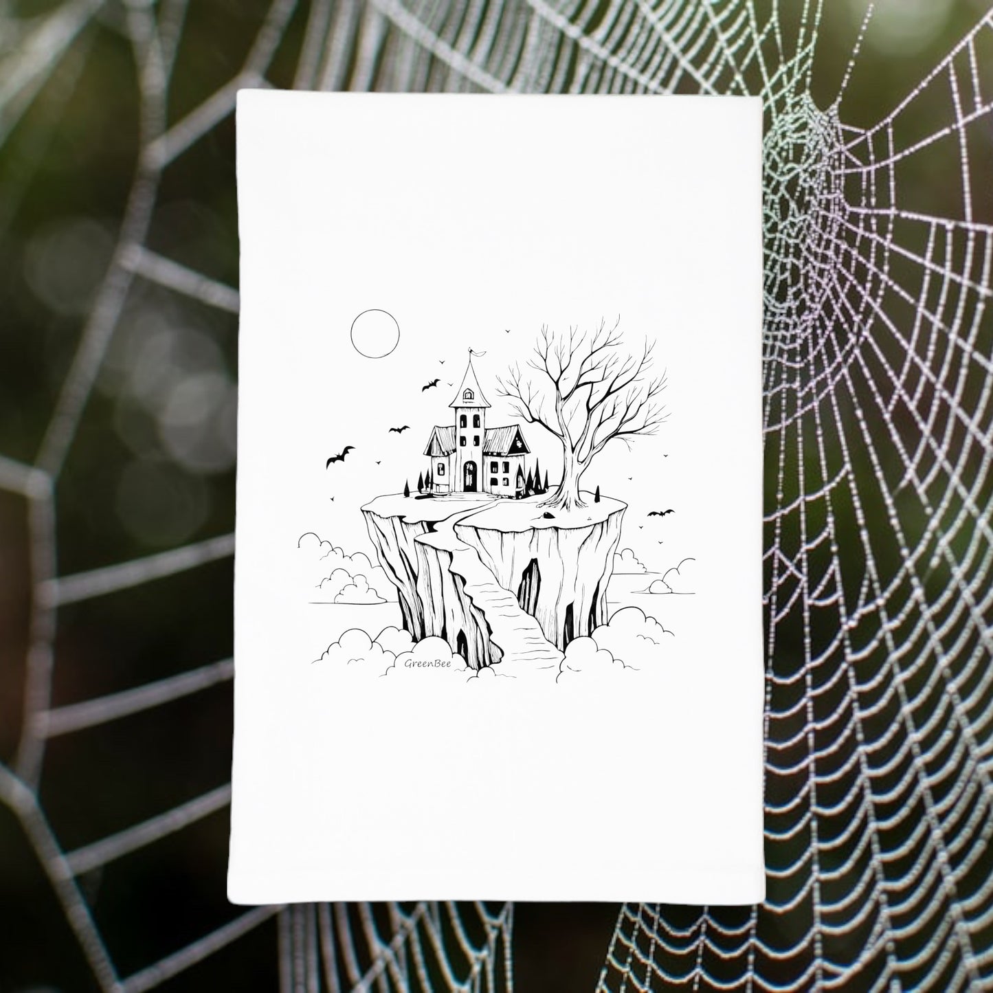 Halloween House Kicthen Towel | Tea Towels | Spooky Towels
