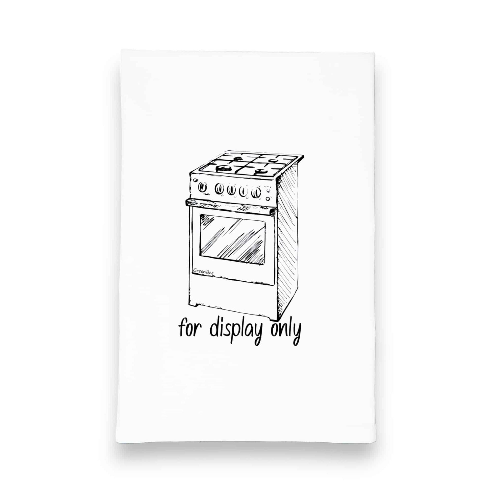stove for display kitchen tea towel